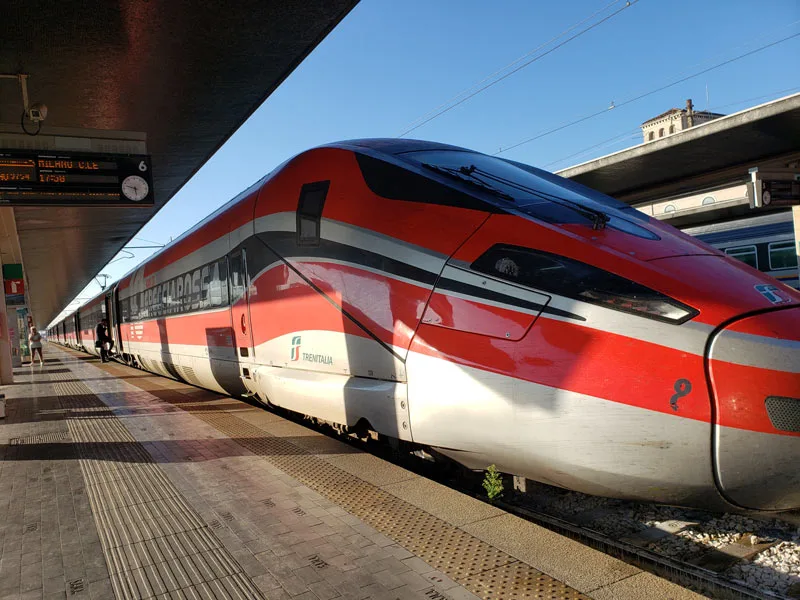 High-speed train in Italy